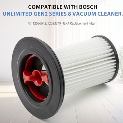 2x Filters for Bosch Unlimited Gen2 Serie 8 BKS8214W BSS825ALL 12036642