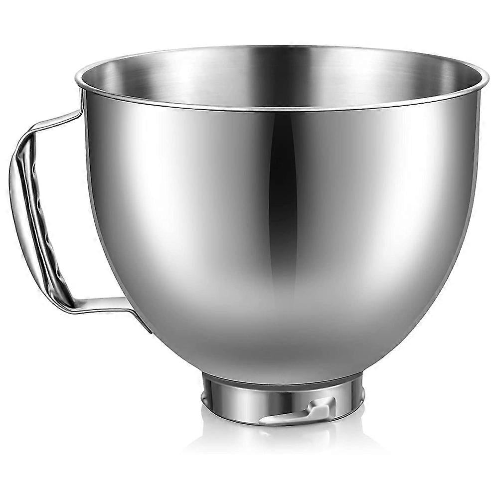 Stainless Steel Bowl for KitchenAid 4.5-5 Quart Tilt Head Stand Mixer, for KitchenAid Mixer Bowl, Di (FMY)_MGF Silver