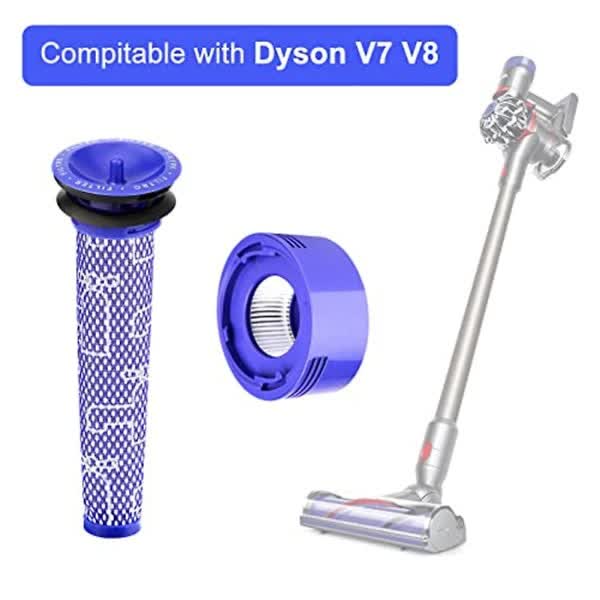 Replacement Filter Pack for V7, V8 Animal and V8 Absolute Cordless Vacuum Cleaners Hepa Filter Ers