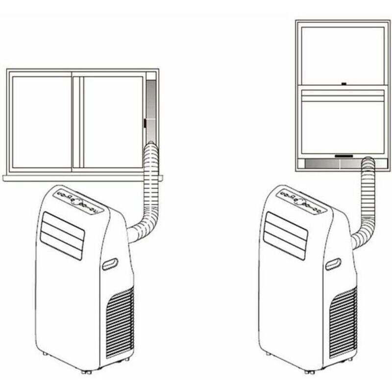 2x Adjustable Window Seal Plates for Portable Air Conditioner 55-110cm