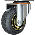 3in Universal Rubber Swivel Caster Wheel with Plate Trolley Replacement