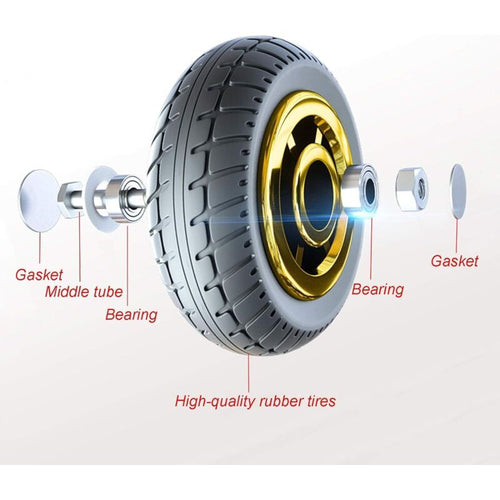 3in Universal Rubber Swivel Caster Wheel with Plate Trolley Replacement