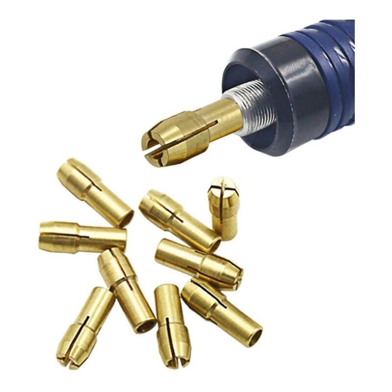 10 Pack Electric Grinder, 3 Jaw Brass Drill Chuck, 3.2mm