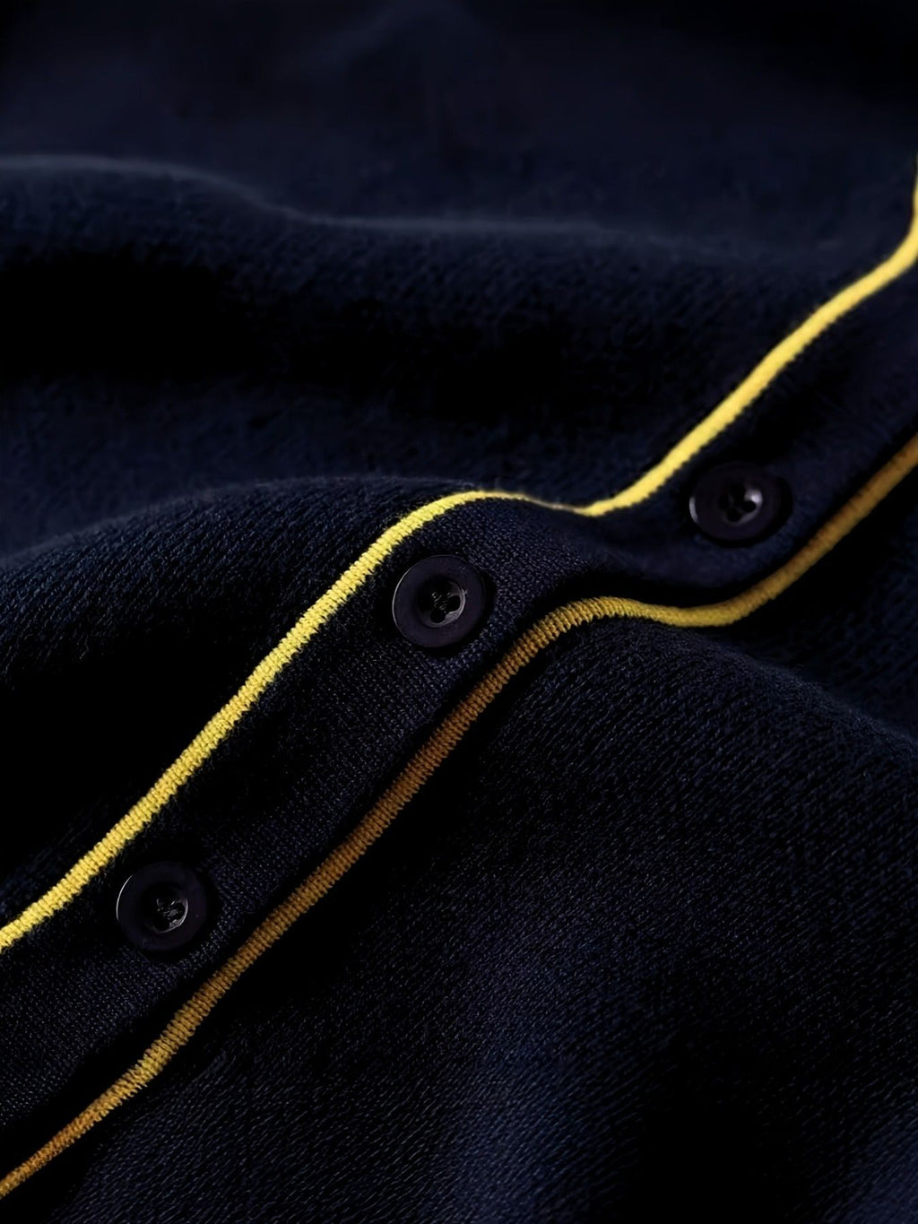 KS0007-NAVY 100% Cotton Kids V-Neck Long sleeve Button Cardigan, Boys and Girls School Uniform Knitwear, Navy Blue, Size 170