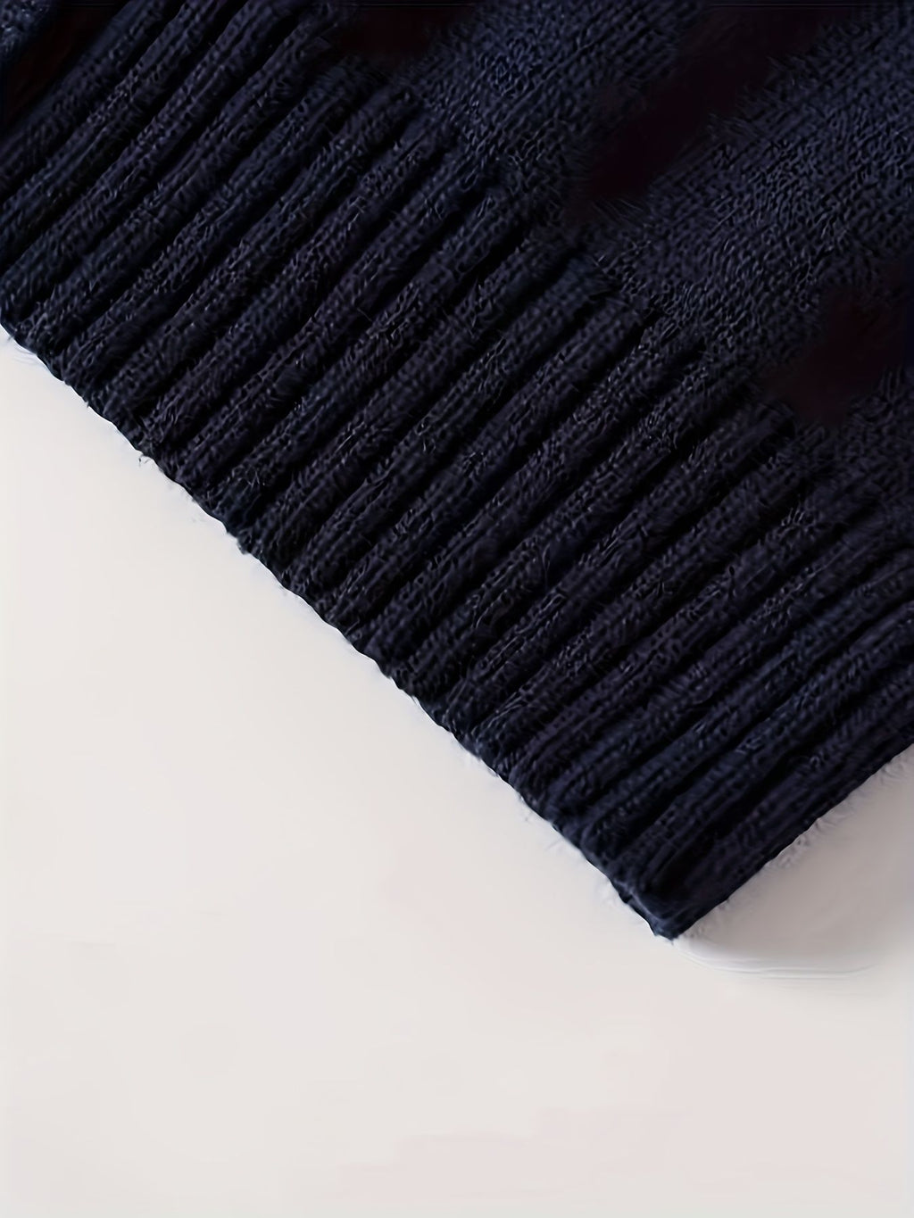 KS0019-NAVY 100% Cotton Kids V-Neck Long sleeve Button Cardigan, Boys and Girls Knitwear, Navy Blue, Size 130