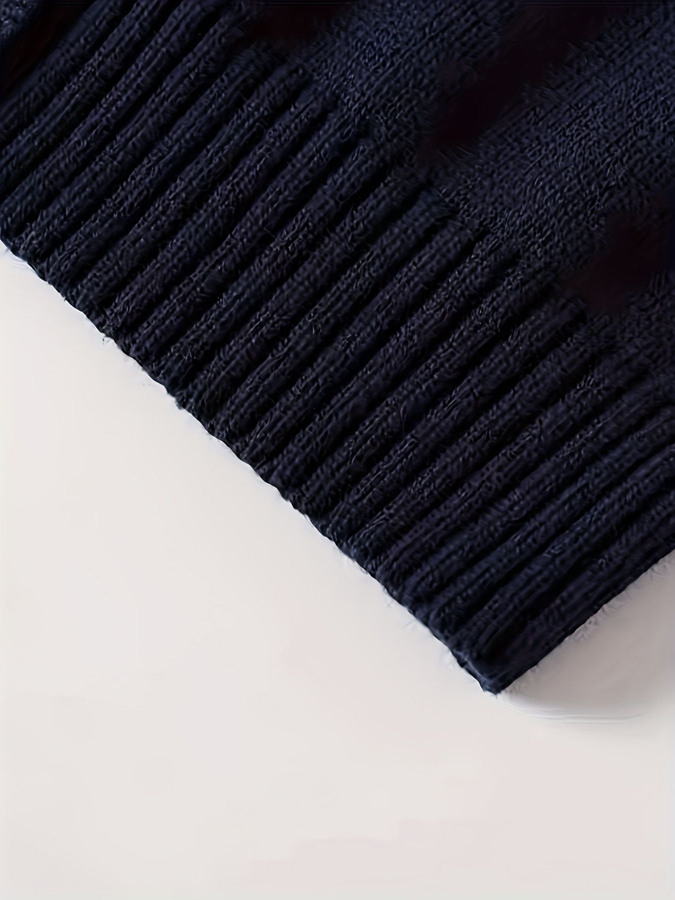 KS0019-NAVY 100% Cotton Kids V-Neck Long sleeve Button Cardigan, Boys and Girls Knitwear, Navy Blue, Size 150