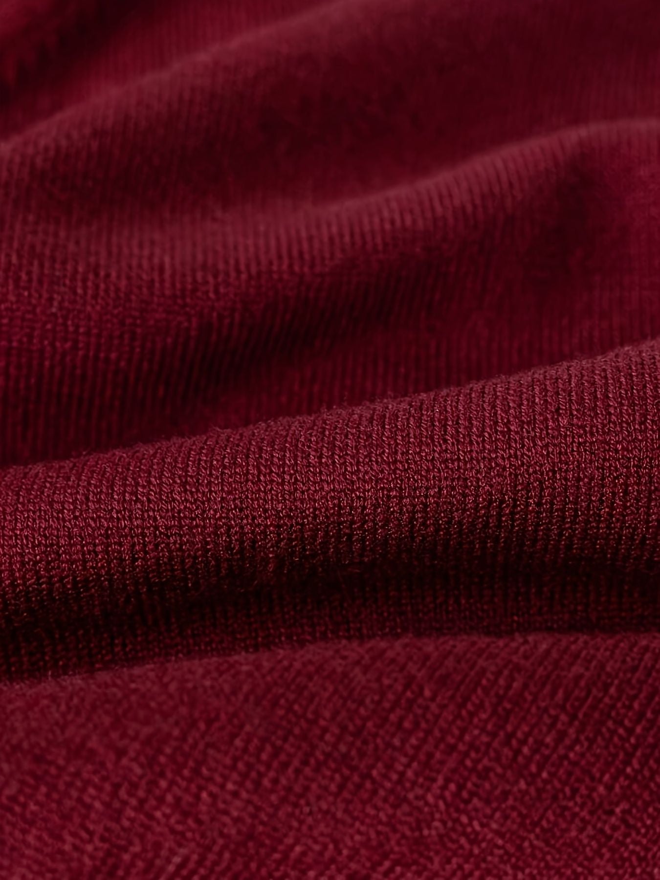 KS0036-WINE Soft Knit Blend Kids V-Neck Long sleeve Button Cardigan, Boys and Girls Knitwear, Wine Red, Size 120