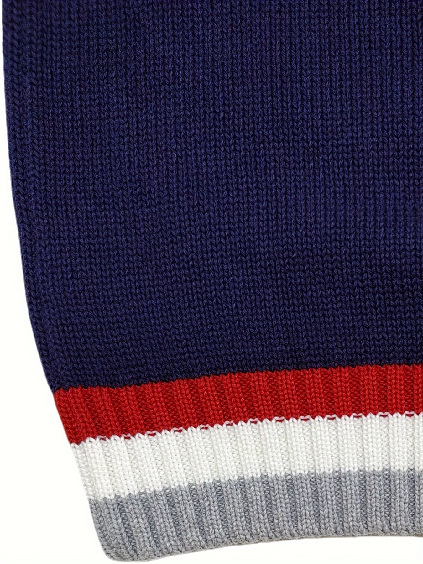 SW013-R 100% Cotton Kids V-Neck Long sleeve Button Cardigan, Boys and Girls School Uniform Knitwear, R, Size 110