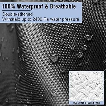 600D Oxford Cloth Boat Cover for 20-22 Feet V-Hull Boat, Waterproof UV Protection Dustproof Marine Cover for 20'~22' Speedboat Motor Yacht, Adjustable Strap & Elastic Hem for Outdoor Storage & Trailer Transport