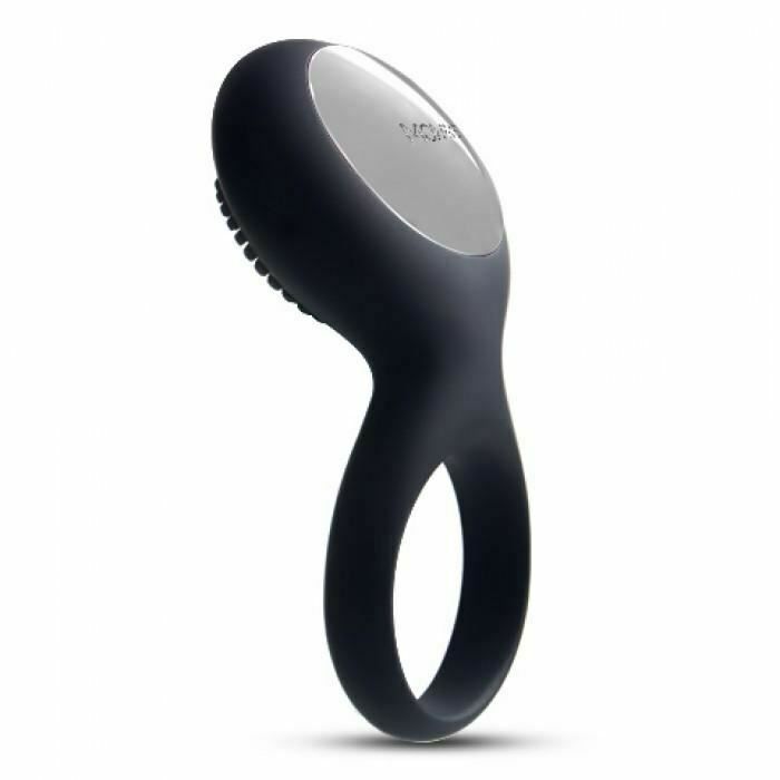House Of Dasein Svakom Tyler Vibrating Cock Couples Penis Ring Vibrator Clit Stimulator - Black