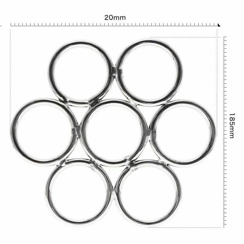House Of Dasein Shibari Stainless Steel Suspension Ring Bondage Restraints Bdsm - Silver