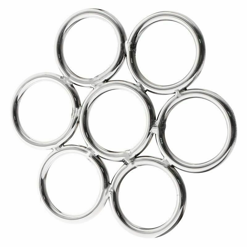 House Of Dasein Shibari Stainless Steel Suspension Ring Bondage Restraints Bdsm - Silver