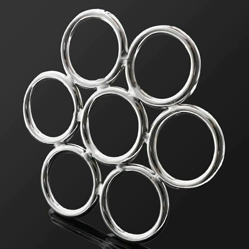 House Of Dasein Shibari Stainless Steel Suspension Ring Bondage Restraints Bdsm - Silver