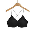 House Of Dasein Bare Back Cross Inner Sling Strapless Top - Black - S