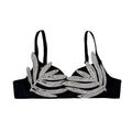 House Of Dasein Evening Dress Party High Design Silver 3D Rhinestone Shaping Bra Outerwear - Black - 36B/80