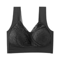 House Of Dasein High End Seamless Large Size Bra For Women Lace Backless Cupless Thin Style - Black - 4L