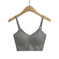 House Of Dasein Integrated Bra With Breast Pad For Women - Charcoal Gray