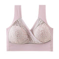 House Of Dasein High End Seamless Large Size Bra For Women Lace Backless Cupless Thin Style - Lotus Root Powder - Ll