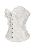 House Of Dasein Body Shaping Base Clothes Fish Bones Abdominal Cinching Waist Straps Court Corset - White - Xl