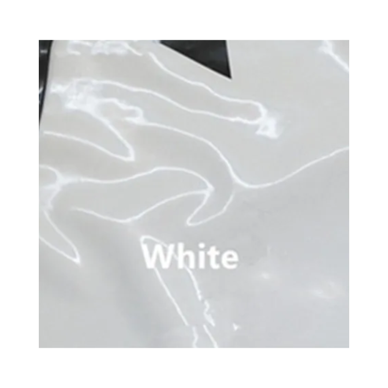 House Of Dasein Red Latex Swimwear Long Sleeve Rubber Leotard With Back Lace For Women And Men - White - M
