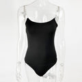 Slim Fit Top Sexy Low Cut Camisole Jumpsuit - Black - S