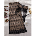 House Of Dasein Lace Embroidery Sexy Tie Strapless Floor Length Long Skirt Three Piece Set For Women - Black - M