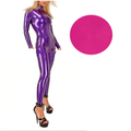 House Of Dasein Latex Catsuit Handmade Rubber Bodysuit With Front Crotch Zip For Women - Burgundy - L