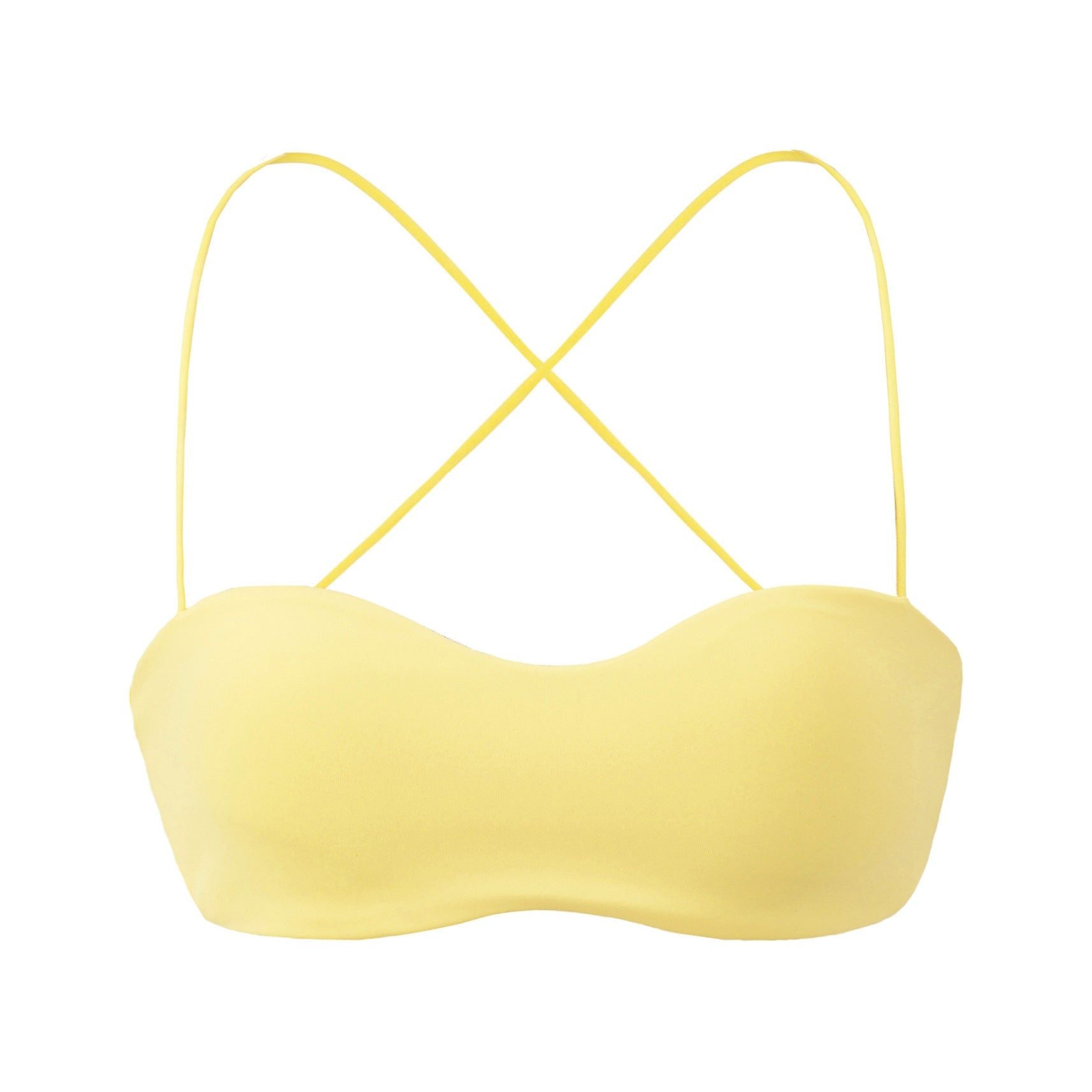 House Of Dasein Double Layered Small Chest Flat Narrow Version Without Cushion Underwear Sling - Sunlight Yellow - L
