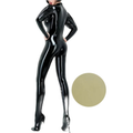 House Of Dasein Sexy Latex Gummi Catsuit With Puff Sleeves Handmade Bodysuit For Women And Men - Clear - Women-S - Men