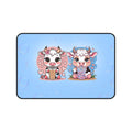 Story Nest Books Cow Desk Mat With Bubble Tea Cute Pastel Decor For Lovers Gamers Students Best Friend Gift Mouse Pad - 12" Ã— 18"