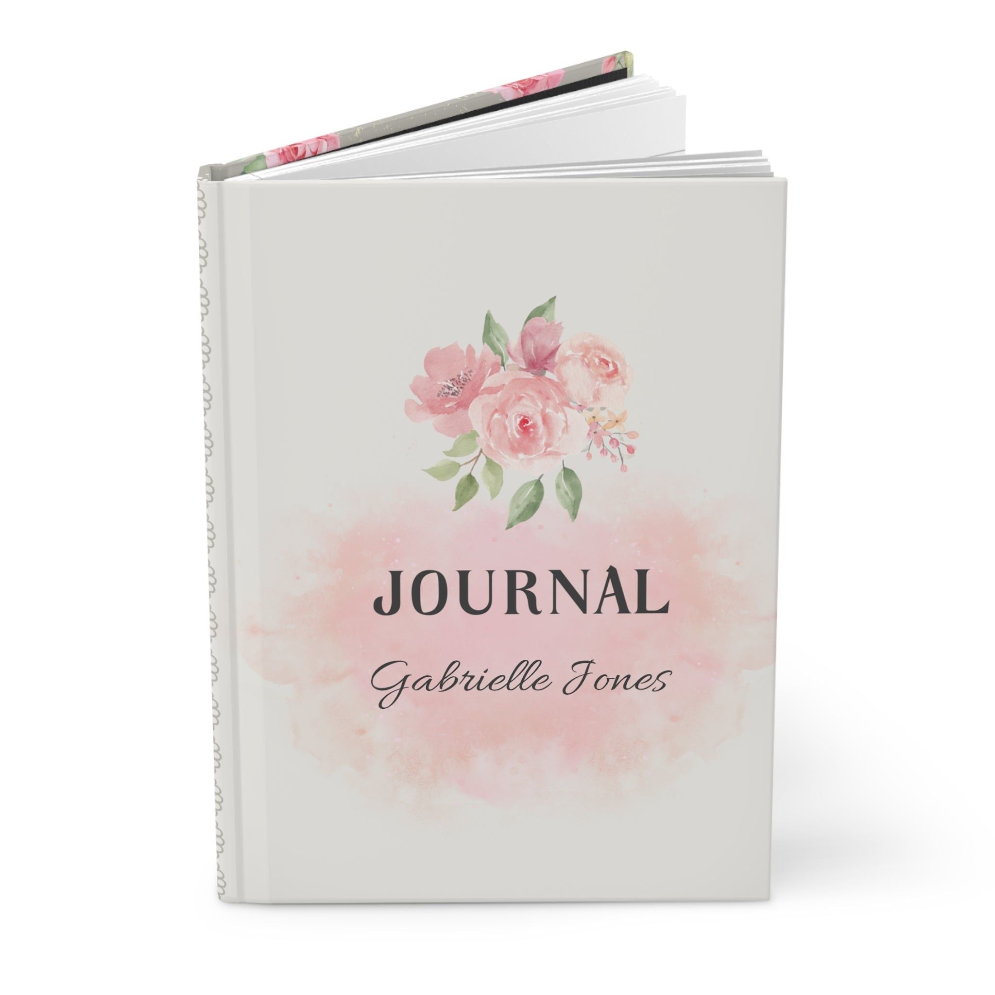 Story Nest Books Custom Floral Hardcover Journal Personalized Writing Diary Elegant Gift Women Wedding Bridesmaid Shower Mothers Day