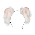 House Of Dasein Women Girls Cartoon Fox Ears Shaped Headband Plush Hair Hoop Cosplay Accessories - Style Q2