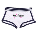 House Of Dasein Yes Daddy Cotton Underwear Boyshorts For Women Comfortable Shorts - White - L