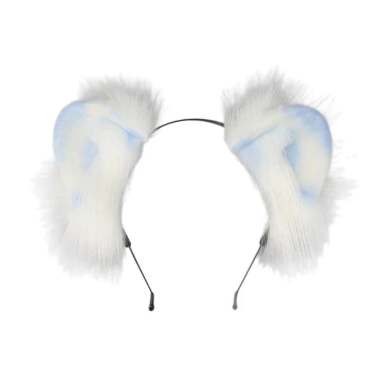 House Of Dasein Women Girls Cartoon Fox Ears Shaped Headband Plush Hair Hoop Cosplay Accessories - Style Q3