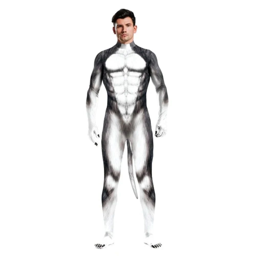 House Of Dasein Halloween Whole Cosplay Costumes Animal Catsuits 3D Printed Jumpsuits Unisex Bodysuit - S - Style 10
