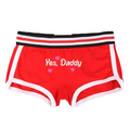 House Of Dasein Yes Daddy Cotton Underwear Boyshorts For Women Comfortable Shorts - Red - Xxl