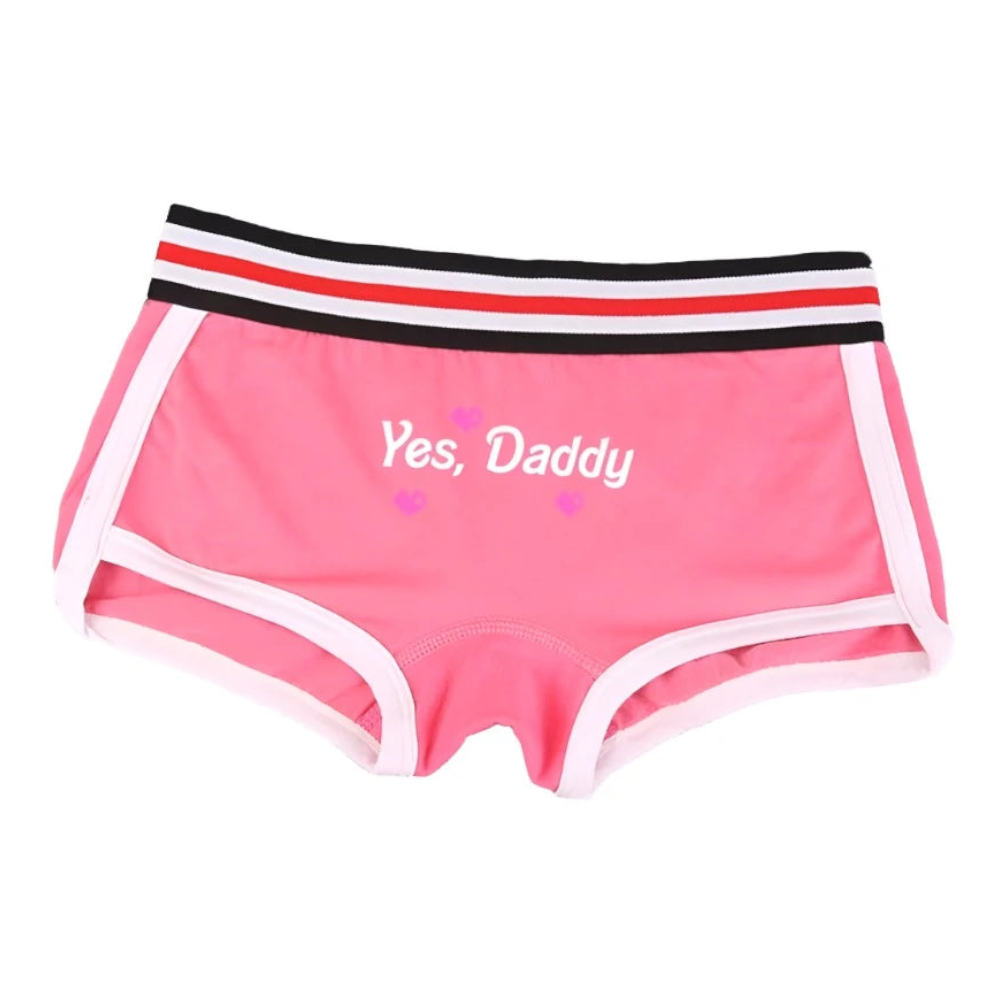 House Of Dasein Yes Daddy Cotton Underwear Boyshorts For Women Comfortable Shorts - Pink - M