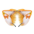 House Of Dasein Women Girls Cartoon Fox Ears Shaped Headband Plush Hair Hoop Cosplay Accessories - Style J-Adult