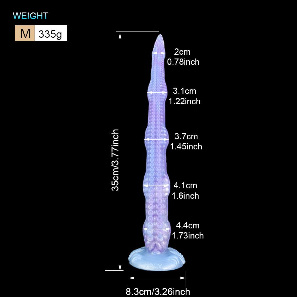House Of Dasein Pastel Purple Sea Jade Long Tentacle Silicone Dildo - Medium