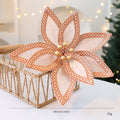 House Of Dasein Saint Yuan New Arrival Faux Velvet Preserved Christmas Flower Branches Tree Decoration Holiday - Golden