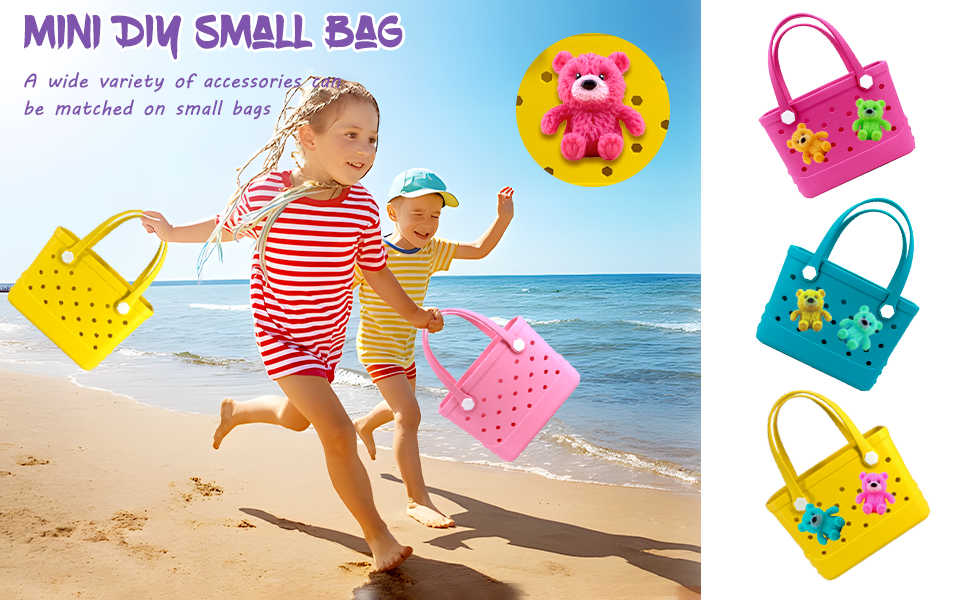 Waterproof Hexagon Mesh Beach Bag - Large Capacity Travel Storage Tote for Swimwear Towel Sunglasses - Rose Red Small 28x21x11cm