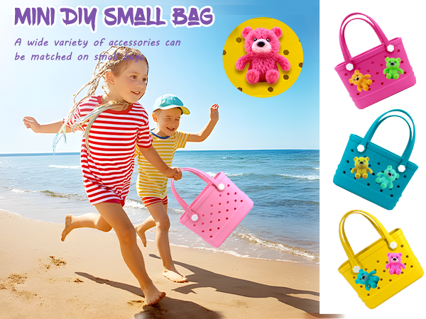 Waterproof Hexagon Mesh Beach Bag - Large Capacity Travel Storage Tote for Swimwear Towel Sunglasses - Yellow Small 28x21x11cm