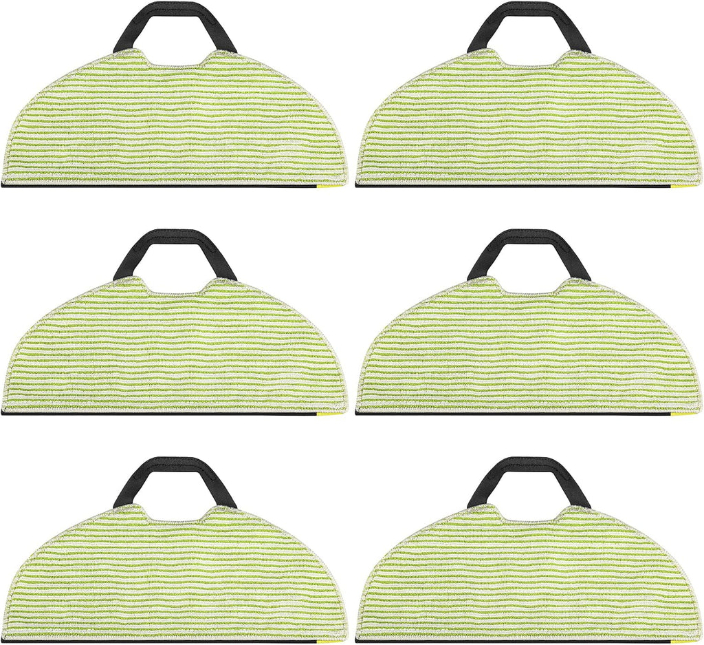 AV2610WA RV2610WA Vacuum Mop Replacement Pads Compatible with Shark RV2610WA AV2610WA RV2620WD RV2410WD AI Ultra 2- in-1 Robot Vacuum, Washable Reusable Microfiber Soft Pads, 6 Pack