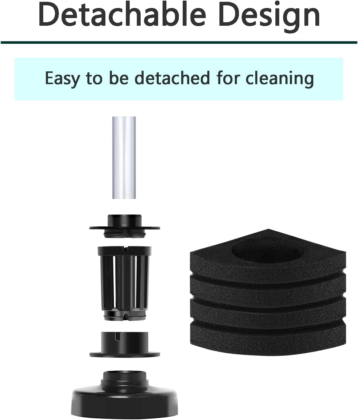Aquarium Bio Corner Sponge Filter, for Breeding Shrimp Nano Fish Tank, up to 10Gal