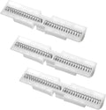 3 Pcs Bifold Door Spring Slide Rail, PET Bi-Fold Door Slide Guide, White Top Track Guide for Bi-Fold Closet Doors and Folding Doors, Easy to Install Bifold Closet Door Replacement Hardware