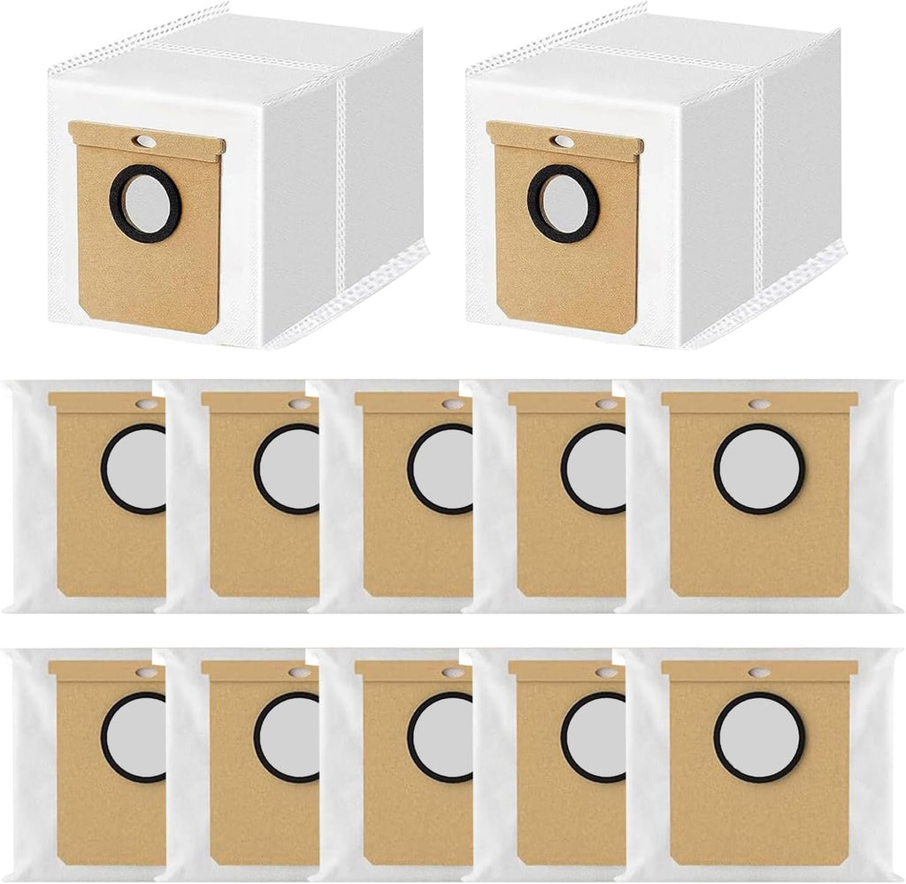 12 Pack Replacement Vacuum Dust Bags for Eufy L50 SES & L60 SES Self-Empty Station – 3.5L Large Capacity Disposal Bag