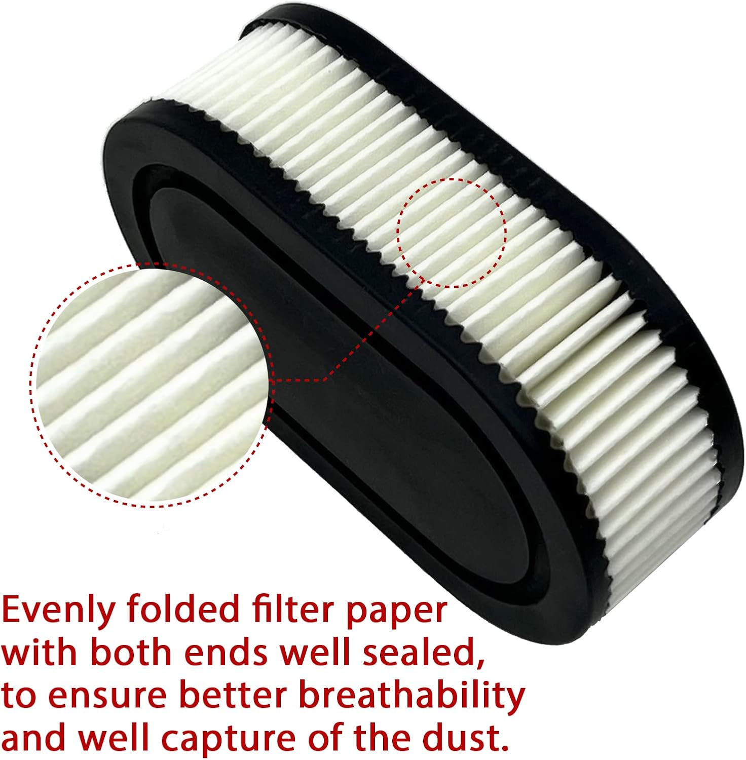 3 Cartridge Air Filters for Lawn Mower Air Cleaner for Lawnmower Engine Replacement Air Filter for Craftsman Husqvarna Toro Engine Lawnmower 3 Pack