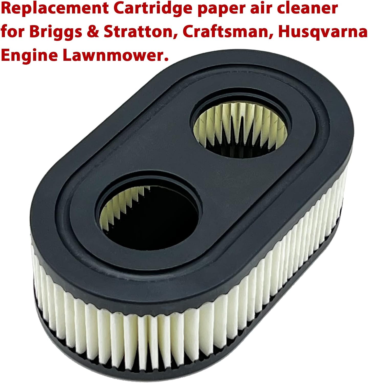 3 Cartridge Air Filters for Lawn Mower Air Cleaner for Lawnmower Engine Replacement Air Filter for Craftsman Husqvarna Toro Engine Lawnmower 3 Pack