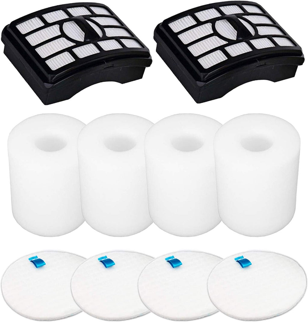 Vacuum Filters Replacement for Shark Rotator Professional Lift-Away NV500 NV501 NV502 NV503 NV505 NV510 NV520 NV552 ZU780 ZU782 ZU785 UV560, 2 Post Filters +4 Foam&Felt Filters, Part # XFF500 & XHF500