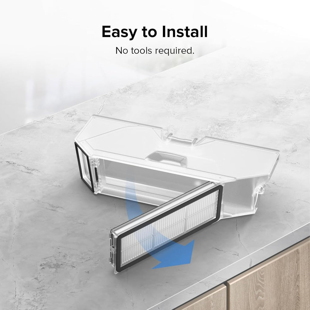 2 Pack Washable Filter for  Qrevo MaxV, Qrevo S, Qrevo Plus, Qrevo Pro, Qrevo Curv, Qrevo Curv S5X, Qrevo Edge, Qrevo Edge S5A QV 35A Robot Vacuum Cleaners